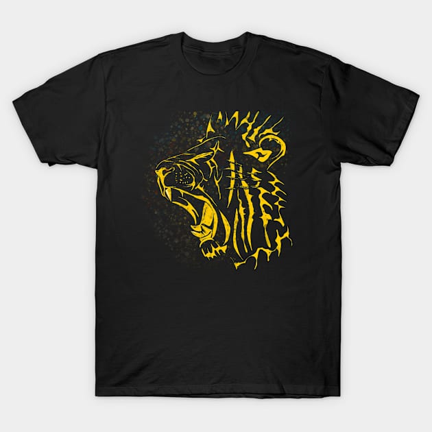 Lion Roar Gold T-Shirt by AoJ